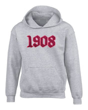 Load image into Gallery viewer, AKA Embroidered Chenille Hot Pink 1908 Hoodie
