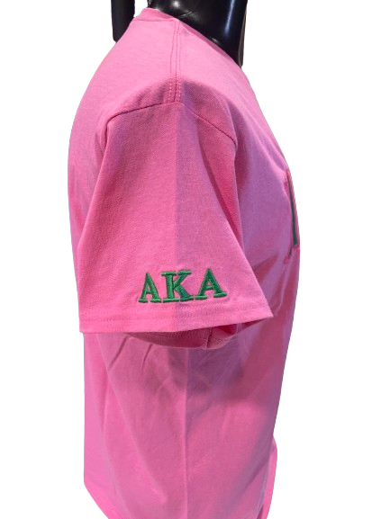 AKA Embroidered HU Tee V-neck