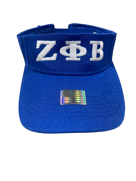 ZPB Blue ΖΦΒ Embroidered Visor