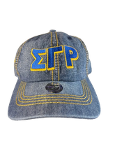 Load image into Gallery viewer, SGR Denim ΣΓΡ Adjustable Cap
