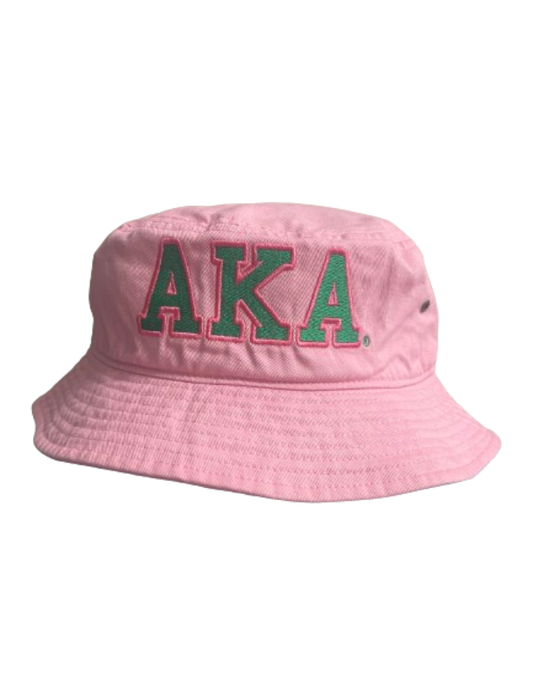 AKA Pink Bucket hat with 1908 Embroidered on the back