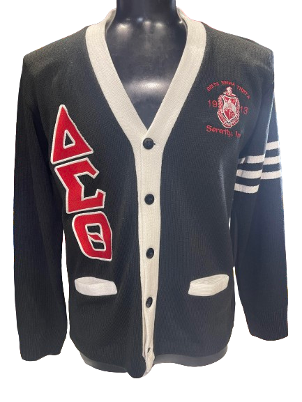 ΔΣΘ Embroidered Varsity Cardigan