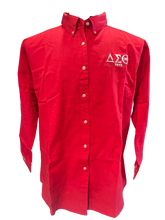 Load image into Gallery viewer, DST Business Embroidered Twill Long Sleeve Shirt

