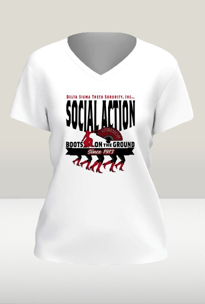 Delta Sigma Theta "Social Action – Boots on the Ground" T-Shirt