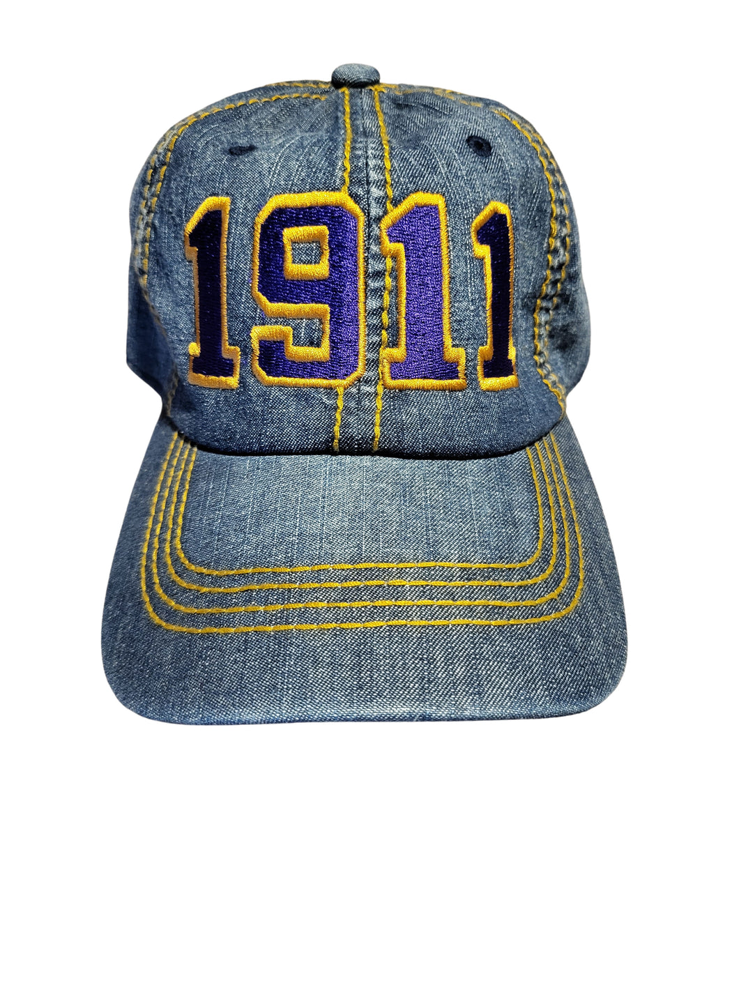 Omega Psi Phi 1911 Denim with Gold Cap
