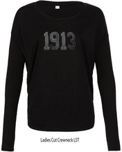 Load image into Gallery viewer, ΔΣΘ 1913 Tone on Tone Embroidered Long Sleeve Shirt
