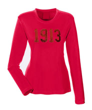 Load image into Gallery viewer, ΔΣΘ 1913 Tone on Tone Embroidered Long Sleeve Shirt
