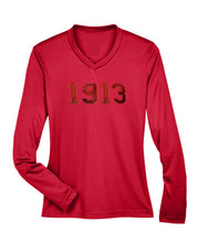 Load image into Gallery viewer, ΔΣΘ 1913 Tone on Tone Embroidered Long Sleeve Shirt
