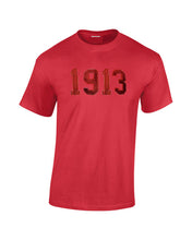 Load image into Gallery viewer, DST 1913 tone on tone embroidered tee
