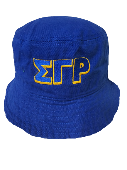 Sigma Gamma Rho Embroidered Letters Bucket Hat