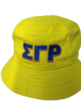 Load image into Gallery viewer, Sigma Gamma Rho Embroidered Letters Bucket Hat
