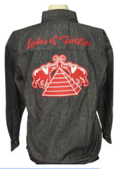 DST Ladies of Fortitude Ladies Black Denim Shirt