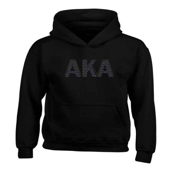 AKA Tone on Tone Embroidered Hoodie