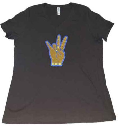 Sigma Gamma Rho Embroidered Chenille Hand Symbol Tee