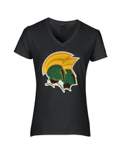 Load image into Gallery viewer, Norfolk State University B.P.E. Embroidered Chenille Ladies Fit V-neck T-shirt
