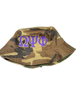 Load image into Gallery viewer, Omega Psi Phi Symbols Style 1 Bucket Cap
