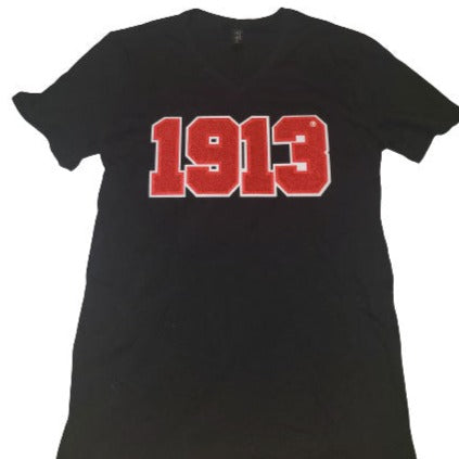 DST 1913 Chenille Embroidered Tee (Red, Black, White, Creme, Yellow)