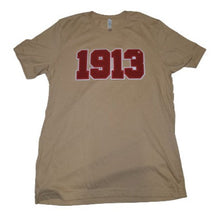 Load image into Gallery viewer, DST 1913 Chenille Embroidered Tee (Red, Black, White, Creme, Yellow)
