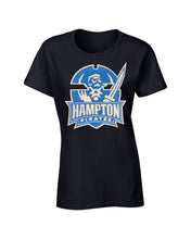 Load image into Gallery viewer, Hampton University | Embroidered Chenille Ladies Cut Crewneck T-shirt
