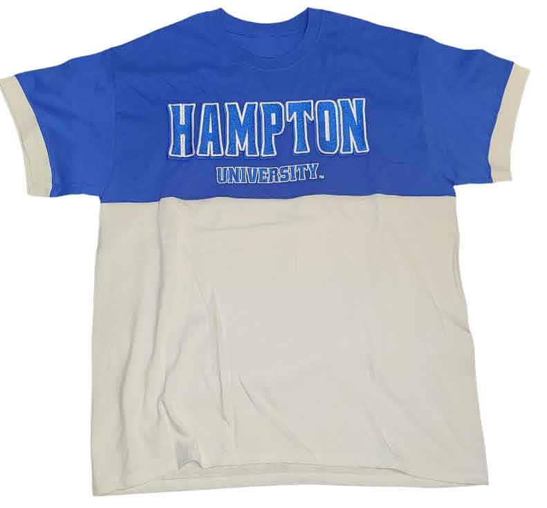 Hampton University | 2 Tone Colorblock Unisex T-shirt