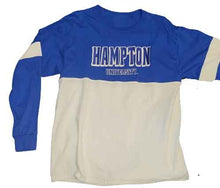 Load image into Gallery viewer, Hampton University Embroidered  Color Block | Long Sleeve
