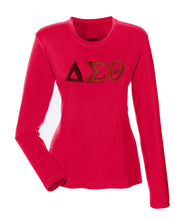 Load image into Gallery viewer, ΔΣΘ Tone on Tone Long Sleeve Shirt
