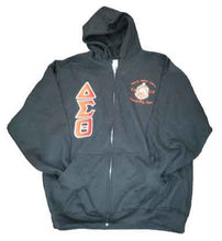 Load image into Gallery viewer, ΔΣΘ Embroidered Zipper Hoodie
