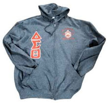 Load image into Gallery viewer, ΔΣΘ Embroidered Zipper Hoodie

