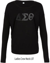 Load image into Gallery viewer, ΔΣΘ Tone on Tone Long Sleeve Shirt
