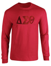 Load image into Gallery viewer, ΔΣΘ Tone on Tone Long Sleeve Shirt
