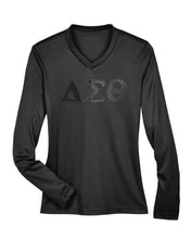 Load image into Gallery viewer, ΔΣΘ Tone on Tone Long Sleeve Shirt
