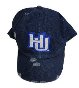 Hampton University HU Distressed Cap  01