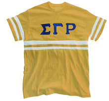 Load image into Gallery viewer, ΣΓΡ Varsity Jersey Embroidered G2 V-Neck Tee (*Plus sizes available*)

