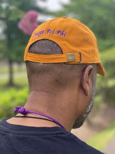 Load image into Gallery viewer, Omega Psi Phi Old Gold Distressed Cap
