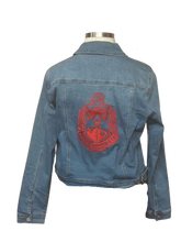 Load image into Gallery viewer, Delta Sigma Theta Denim Jacket
