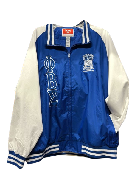 ΦΒΣ | Light Embroidered Varsity Windbreaker Jacket