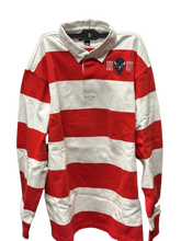 Load image into Gallery viewer, Howard University Striped Polo | Embroidered Shirt

