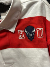 Load image into Gallery viewer, Howard University Striped Polo | Embroidered Shirt
