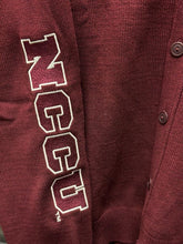 Load image into Gallery viewer, NCCU Embroidered Varsity Sweater | Cardigan
