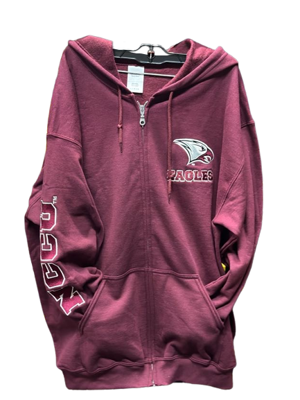 NCCU Embroidered Zip-Up Jacket | Sweatshirt