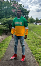 Load image into Gallery viewer, Norfolk State University Color block Crewneck
