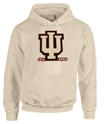 KΑΨ Chenille Indiana U J-5 1911 Hoodie