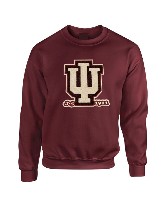 ΚΑΨ Chenille Indiana U J-5 1911Crewneck Sweatshirt