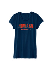 Load image into Gallery viewer, Howard University Embroidered Ladies Cut T-shirt
