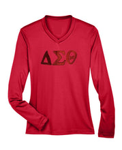 Load image into Gallery viewer, ΔΣΘ Tone on Tone Long Sleeve Shirt
