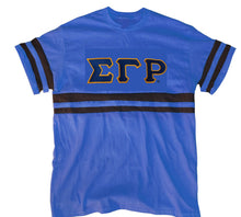Load image into Gallery viewer, ΣΓΡ Varsity Jersey Embroidered G2 V-Neck Tee (*Plus sizes available*)
