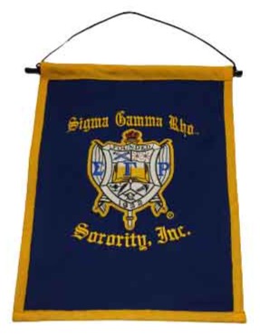 Sigma Gamma Rho Embroidered Wall Banner