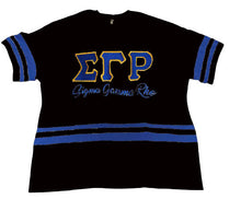 Load image into Gallery viewer, ΣΓΡ Varsity Jersey Embroidered G2 V-Neck Tee (*Plus sizes available*)
