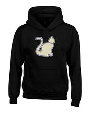 Load image into Gallery viewer, Zeta Phi Beta Chenille Zee White Cat Embroidered Hoodie Sweatshirt Unisex Fit
