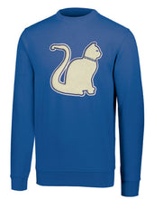 Load image into Gallery viewer, Zeta Phi Beta Chenille Zee White Cat Embroidered Pullover Sweatshirt Unisex Fit
